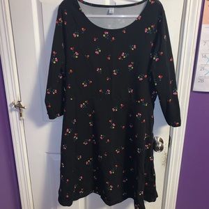 Flowery Skater Dress